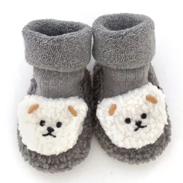 0-18Months Newborn Baby Bear Cotton Booties Winter Non-Slip Sole Toddler Boys Girls First Walkers Infant Warm Fleece Snow Boots - Image 3