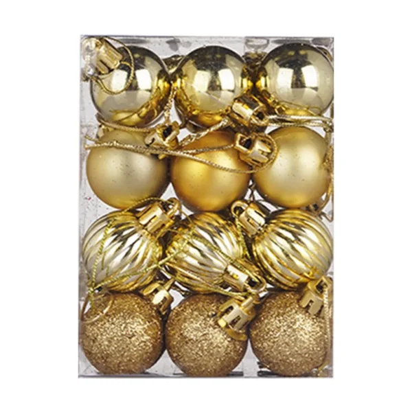 24PCS Christmas Balls 30mm Christmas Xmas Tree Ball Bauble Hanging Home Party Ornament Decor 24PCS Christmas Decoration 2024 - Image 4