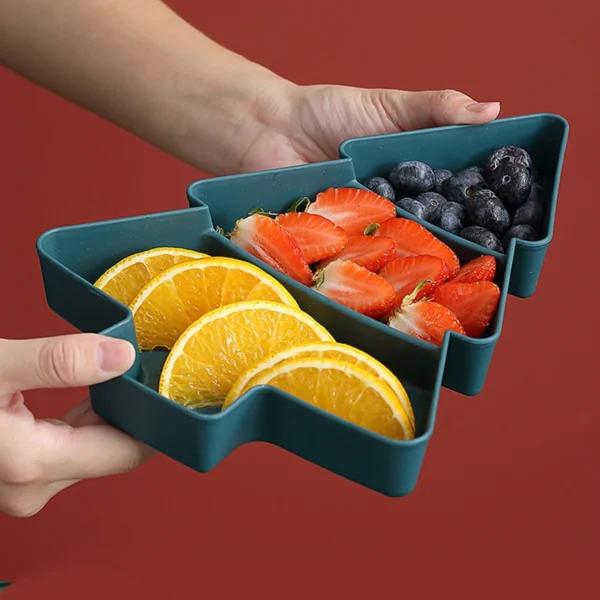 Christmas Tree Fruit Plate Marry Christmas Party Decorations For Home 2024 Navidad Noel Natal Xmas Gifts Happy New Year 2025 - Image 5