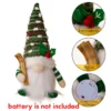 AlliLit 2024 Christmas Doll Sled Elf Ski Gnome with Led Light Christmas Decorations for Home Xmas 2024 New Year 28cm - Image 5