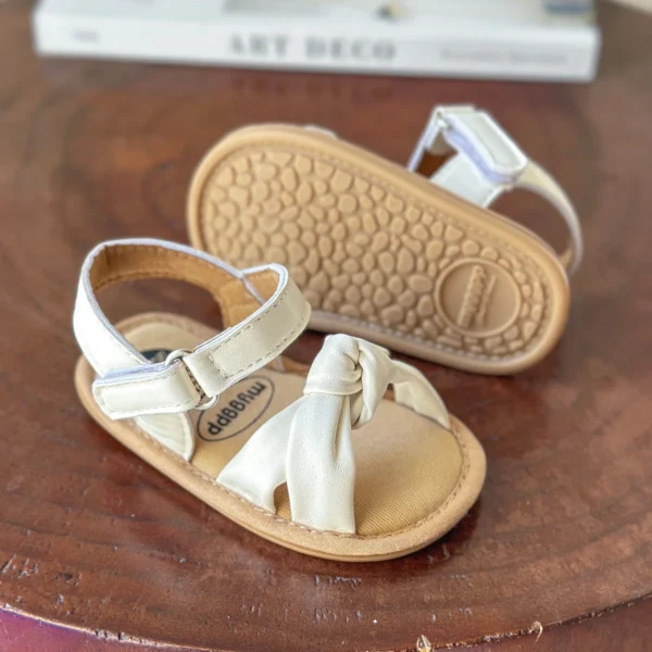 Infant Baby Girl Boy Sandals Comfort Premium Summer Outdoor Casual Beach Shoes with Flower Bowknot Anti Slip Rubber Sole Newborn - Image 6