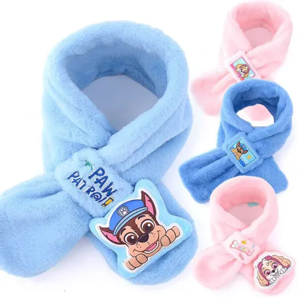 2-3PCS/SET Genuine PAW PATROL Winter Hat Glove Scarf SET Cute Cartoon Skye Chase Boys Girls Baby Cap Christmas Gifts - Image 4