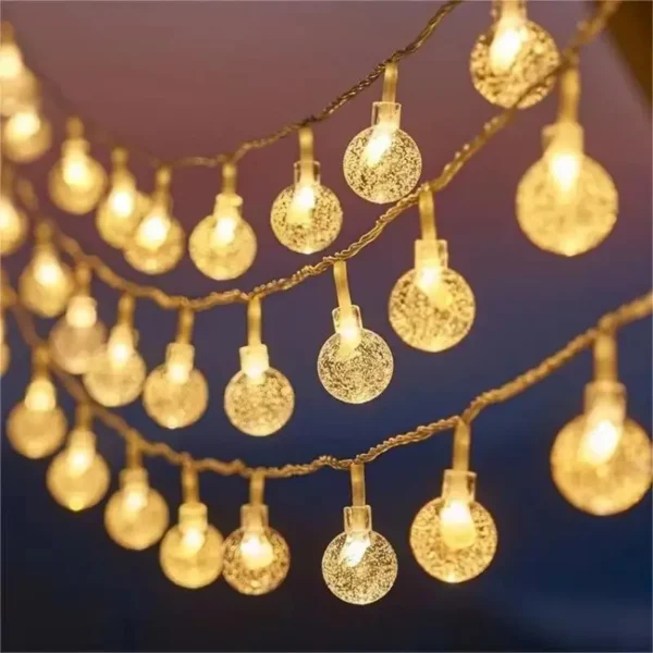 3M 2024 Christmas Decoration for Home Christmas Lights Snowflake String Lights Fairy LED Lamp New Year 2025 Tree Garden Noel 6 - Image 2