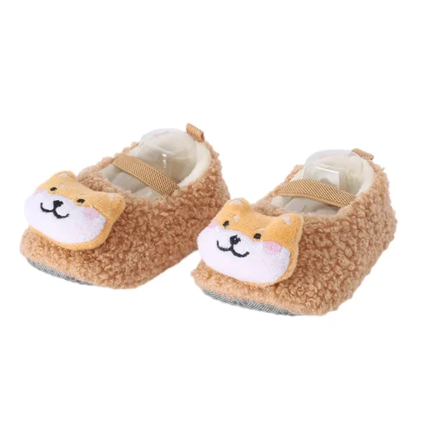 Cartoon Comfortable Boots For Baby, Soft And Warm Plus Fleece Boots For Indoor Outdoor Walking, Autumn And Winter Shoes - Image 2