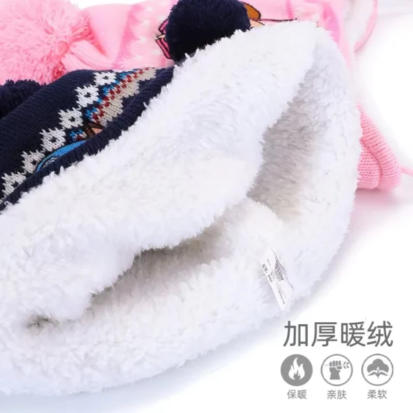2-3PCS/SET Genuine PAW PATROL Winter Hat Glove Scarf SET Cute Cartoon Skye Chase Boys Girls Baby Cap Christmas Gifts - Image 3