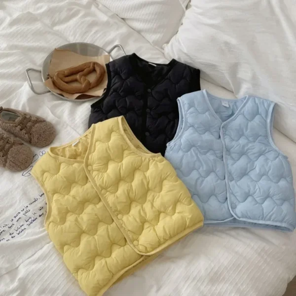 Fashion Kids Vest Children's Hooded Vest Spring Autumn winter Waistcoats Boys Outerwear toddler Coats Teenage baby girl clothes - Image 2