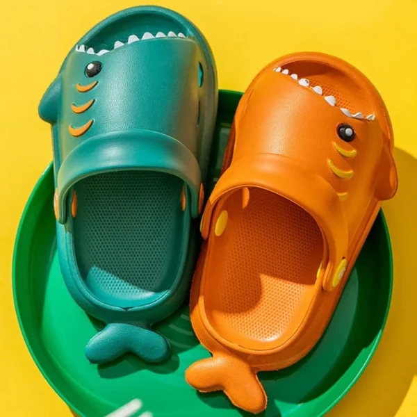 Children Sandals Kids Cartoon Shark Summer Toddler Boys Girls Soft Sole Baby Shoes Anti-Slip Slippers - Image 4