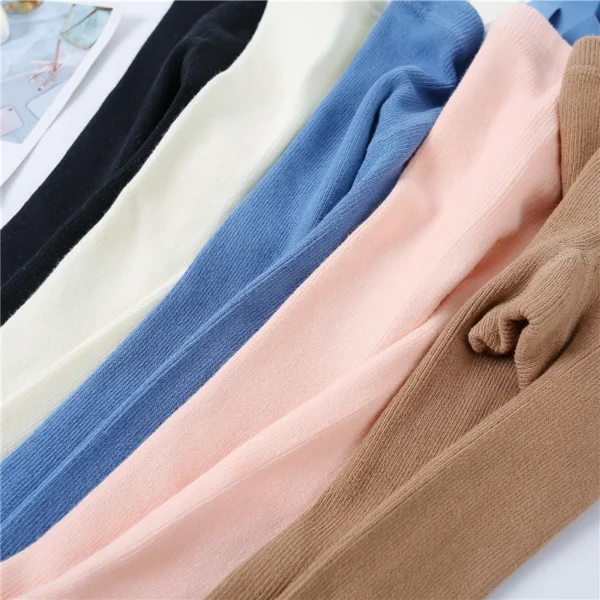 0-3Years Tights For Girls Suspender Pantyhose Casual Tights for Boys with Shoulder Strap Knitted High Waist Legging Spring 2024 - Image 6