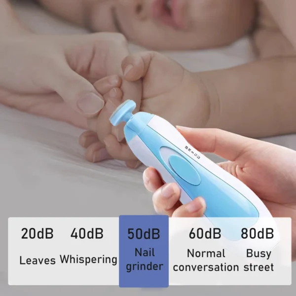 Electric Baby Nail File Nail Clipper Toddler Toenail Care Set Nail Scissors Blue Pink Boys Girls Safe Not To Hurt Baby Hands - Image 4