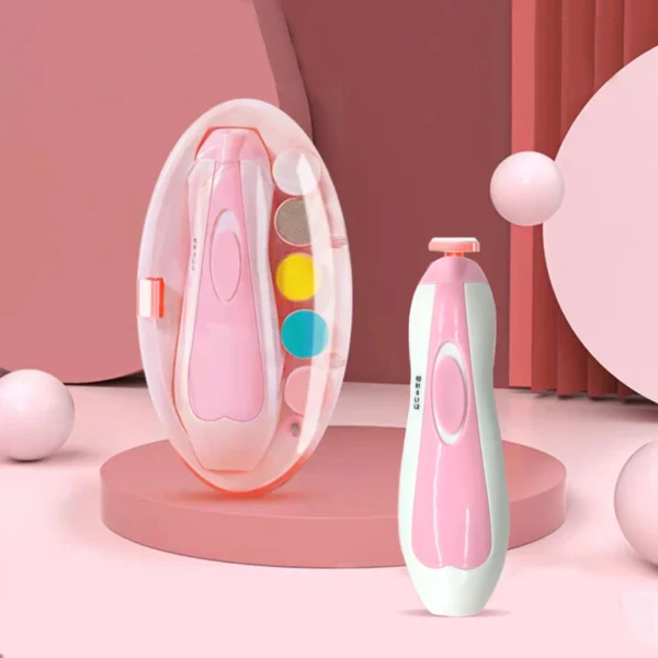 Electric Baby Nail File Nail Clipper Toddler Toenail Care Set Nail Scissors Blue Pink Boys Girls Safe Not To Hurt Baby Hands